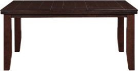 Lark Manor Rectangular Dining Table With Elegant And Tapered Legs - Accommodates 6 Contemporary Stable Tapered-leg Design Seating For