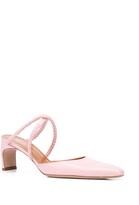 Thumbnail for your product : Rosetta Getty Heeled Ruched-Strap Mules