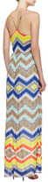 Thumbnail for your product : Milly Chevron-Print Halter Maxi Dress