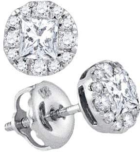 DazzlingRock Collection 1/2 Total Carat Weight DIAMOND FASHION EARRINGS