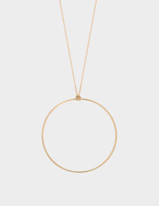 ginette_ny Circle 18-karat rose gold necklace