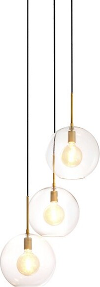 Eichholtz Tango Multi-Light Pendant Light in Clear, Size: 3 light