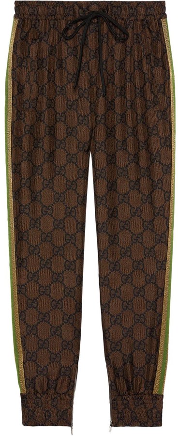 Gucci GG Supreme print track pants - ShopStyle