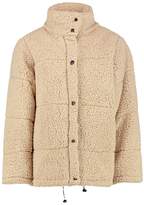 Thumbnail for your product : boohoo Oversized Fleece Puffer Jacket