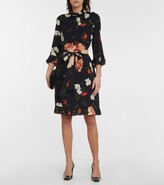 Thumbnail for your product : Erdem Bell floral crepe dress