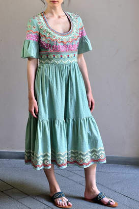 Temperley London Stitchwork Midi Dress