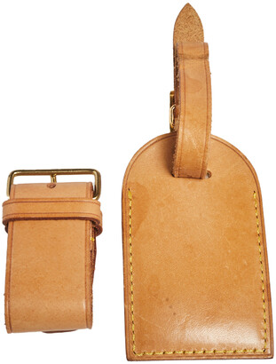 LOUIS VUITTON Vachetta Leather Luggage Tag 45981