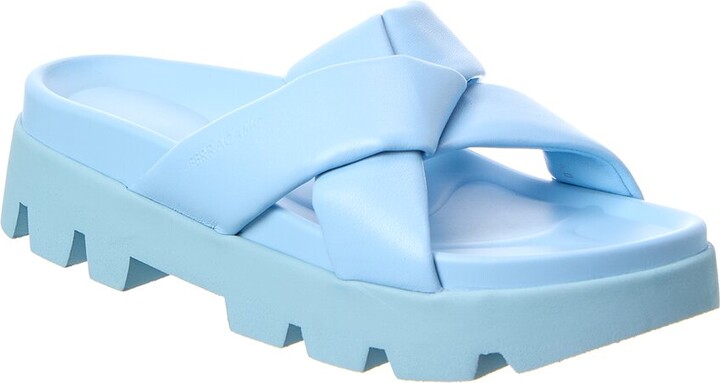 Ferragamo Air Lug Leather Sandal