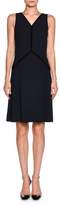 Thumbnail for your product : Giorgio Armani Contrast-Piped Sleeveless Cocktail Dress, Navy/Black