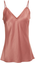 Thumbnail for your product : Frame Frayed Crinkled Satin-crepe Camisole