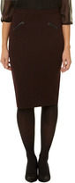 Thumbnail for your product : Dorothy Perkins Merlot leather look pocket textured skirt