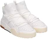Thumbnail for your product : adidas By Alexander Wang by Alexander Wang Aw Bball Leather White Sneakers