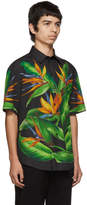 Thumbnail for your product : Dolce & Gabbana Black Bird Of Paradise Hawaiian Shirt