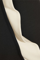 Thumbnail for your product : Valentino Two-tone wool and silk-blend crepe mini dress