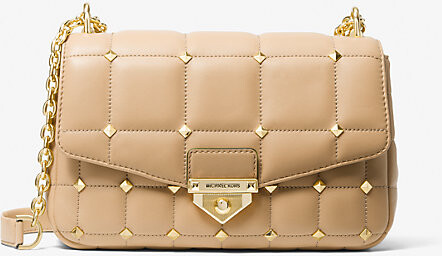 michael michael kors soho quilted leather bag charm