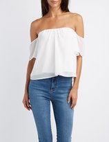 Thumbnail for your product : Charlotte Russe Sweetheart Off-The-Shoulder Top