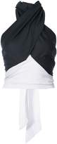 Thumbnail for your product : Tome bicolour halterneck top with back tie