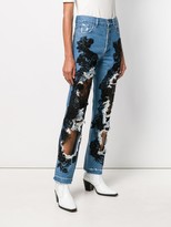 Thumbnail for your product : Almaz Distressed Lace Jeans