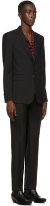 Saint Laurent Black Gabardine Suit