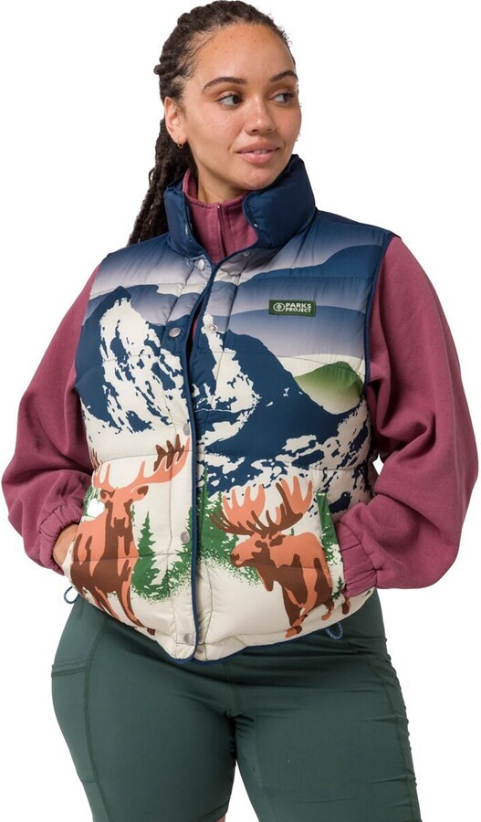 Parks Project Wild Moose Cropped Puffer Vest - Women's