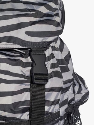 adidas by Stella McCartney Zebra Active Backpack, Black/Grey