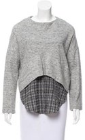 Thumbnail for your product : Derek Lam 10 Crosby Layered Mélange Sweatshirt