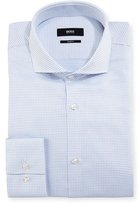 Thumbnail for your product : BOSS Micro-Check Slim-Fit Dress Shirt, Light Blue