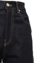 Thumbnail for your product : Jacquemus High Waist Cotton Denim Straight Jeans