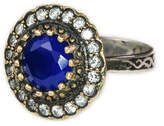 Thumbnail for your product : Sultana Sultanesque Silver Black Round Ring