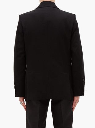 Ann Demeulemeester Single-breasted Wool-blend Twill Suit Jacket - Black