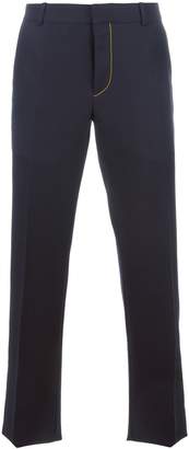 Alexander McQueen contrast stitching tailored trousers