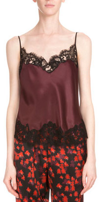 Givenchy Lace-Trim Two-Tone Camisole