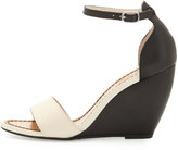 Thumbnail for your product : Seychelles Thyme Two-Tone Wedge Sandal, Off White/Black