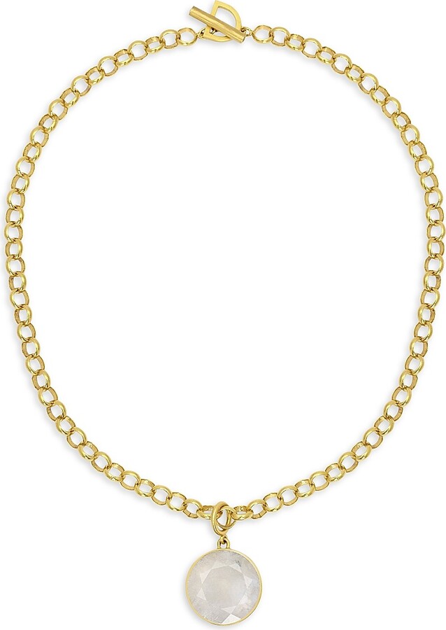 Dean Davidson Women's Signature Collar 22K Gold-Plated & Labradorite Pendant Necklace - Moonstone Gold