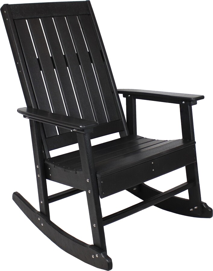 Sunnydaze Decor Sunnydaze Rustic Comfort Outdoor Rocking Chair 300 lb