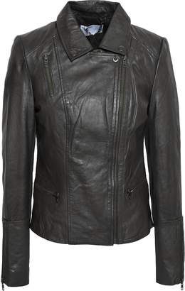 Muu Baa Muubaa Almora Zip-detailed Crinkled-leather Biker Jacket