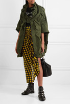 Thumbnail for your product : Junya Watanabe Comme Des Garçons Ruched Cotton-canvas Parka - Army green
