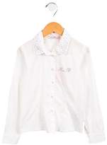 Thumbnail for your product : Blumarine Girls' Embellished Button-Up Top w/ Tags
