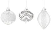 Thumbnail for your product : Martha Stewart Living Chunky Ice Glitter Ornaments - Set of 6