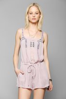 Thumbnail for your product : UO 2289 Pins And Needles Lace-Trim Gauze Romper
