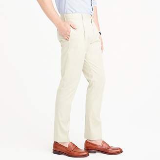 J.Crew Pleated tapered pant in Italian cotton piqué