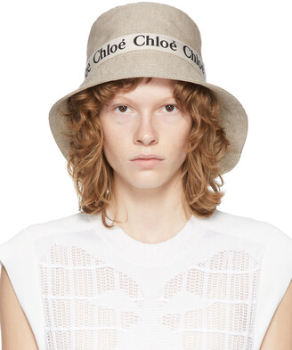 Chloé Beige Logo Beach Hat - ShopStyle
