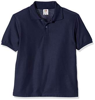 Fruit of the Loom Unisex Kids 65/35 Short Sleeve Polo Shirt,(Manufacturer Size:36)