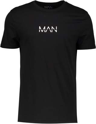boohoo Muscle Fit Original MAN Print T-Shirt