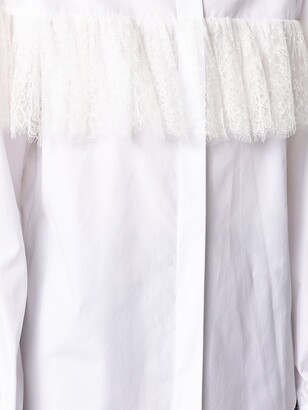 Giambattista Valli Floral Lace-Trim Shirt