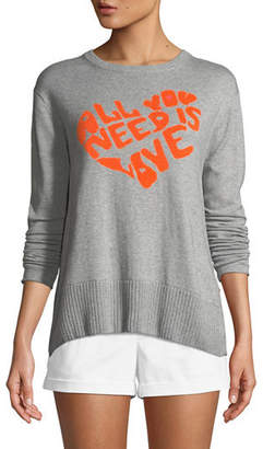 Lisa Todd All You Need is Love w/ Heart Intarsia Sweater, Plus Size