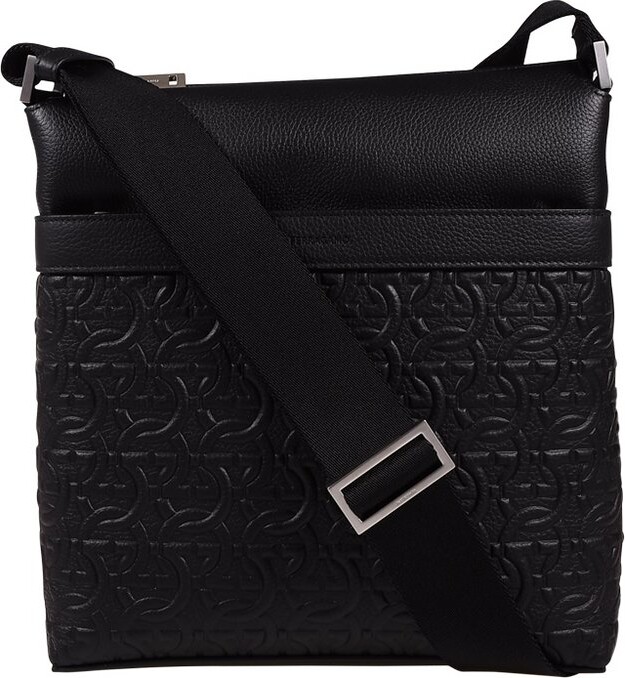 Ferragamo Gancini Embossed Crossbody Bag