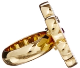 Thumbnail for your product : Giles Deacon Libertine By Giles Deacon 18ct Gold Plated Enamel Lady Ring