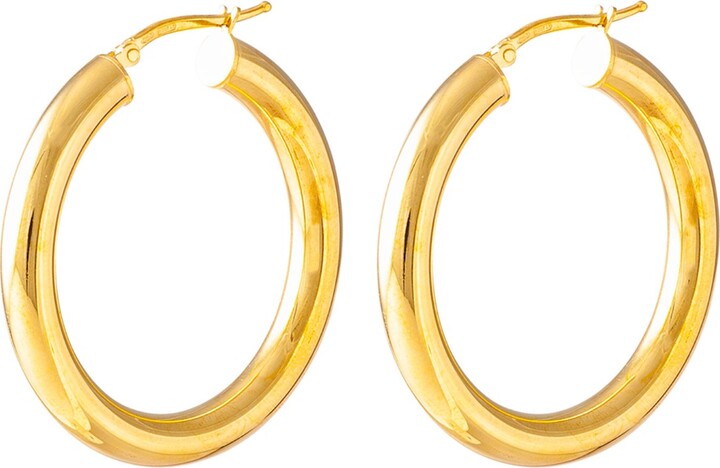 Thick Gold Hoops | Shop The Largest Collection | ShopStyle