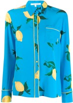 Thumbnail for your product : Chinti and Parker Lemon-Print Silk Shirt